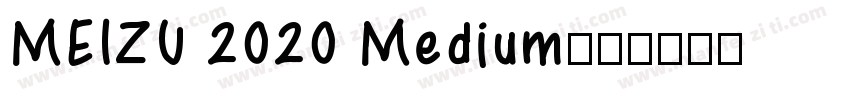 MEIZU 2020 Medium字体转换